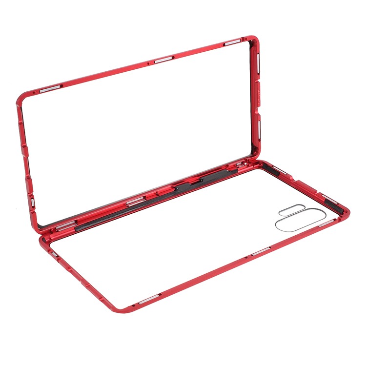 Armação De Metal Destacável 2 Em 1 + Tampa Traseira De Vidro Da Caixa Do Telefone Para Samsung Galaxy Note 10 Plus / Note 10 Plus 5G - Rosa-13