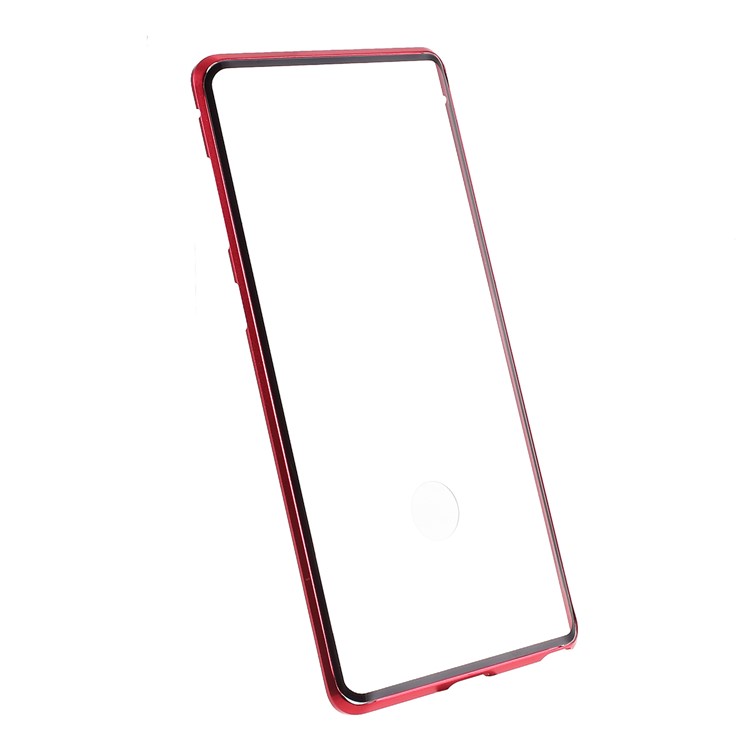 Detachable 2-in-1 Metal Frame + Glass Back Phone Case Covering for Samsung Galaxy Note 10 Plus/Note 10 Plus 5G - Rose-3