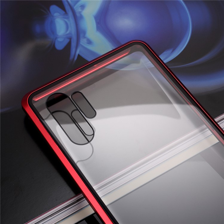 Armação De Metal Destacável 2 Em 1 + Tampa Traseira De Vidro Da Caixa Do Telefone Para Samsung Galaxy Note 10 Plus / Note 10 Plus 5G - Rosa-5