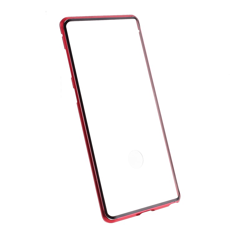 Detachable Magnetic Metal Frame + Glass Full Protective Phone Case Back Cover for Samsung Galaxy Note 10/Note 10 5G - Rose-3