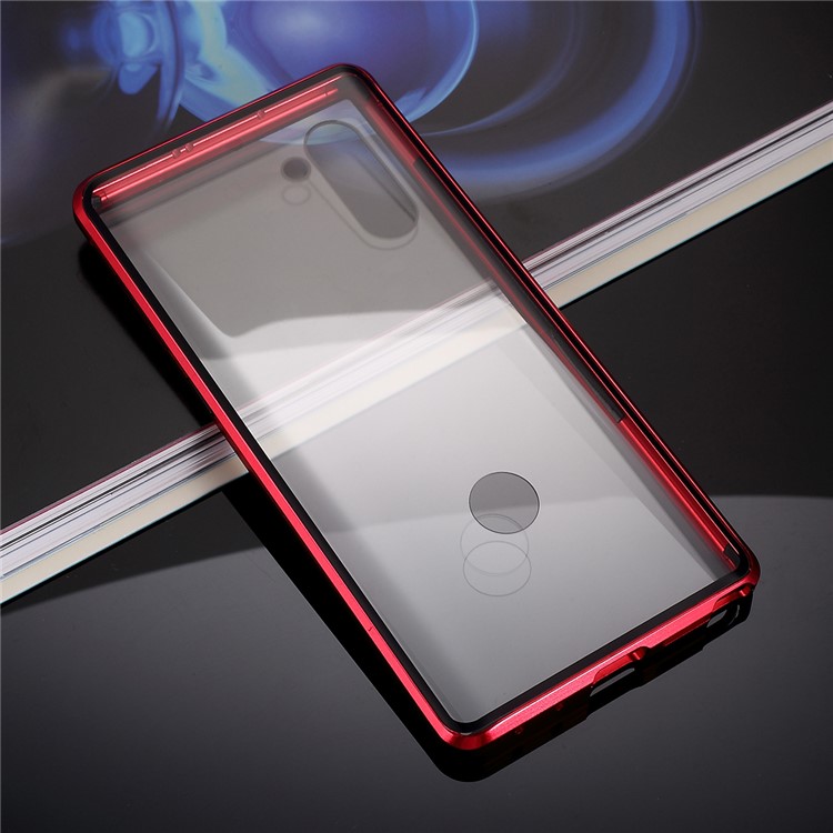 Detachable Magnetic Metal Frame + Glass Full Protective Phone Case Back Cover for Samsung Galaxy Note 10/Note 10 5G - Rose-6