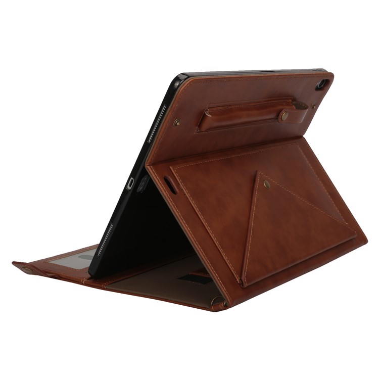 Envelop Shape Leather Tablet Casing with Pen Slot for Samsung Galaxy Tab S6 SM-T860 (Wi-Fi)/SM-T865 (LTE) - Coffee-7