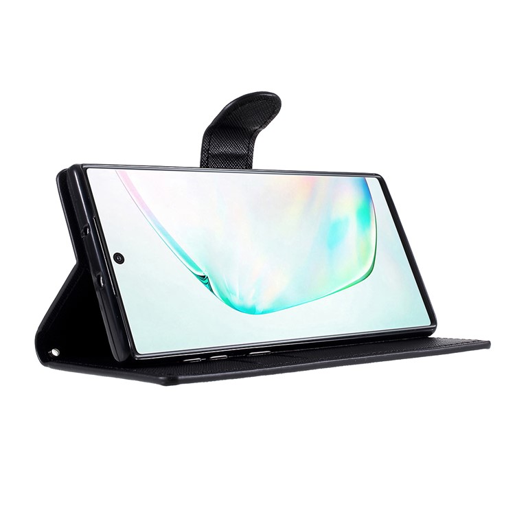 Pattern Printing Leather Stand Wallet Phone Shell for Samsung Galaxy Note 10/Note 10 5G - Don't Touch My Phone-8