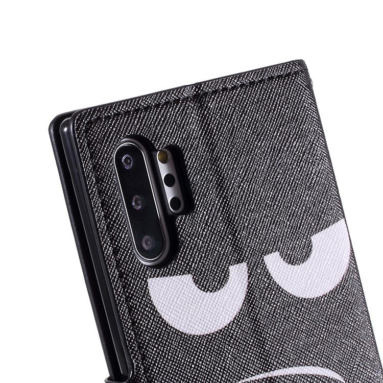Pattern Printing Leather Stand Wallet Phone Cover for Samsung Galaxy Note 10 Plus/Note 10 Plus 5G - Don't Touch My Phone-4