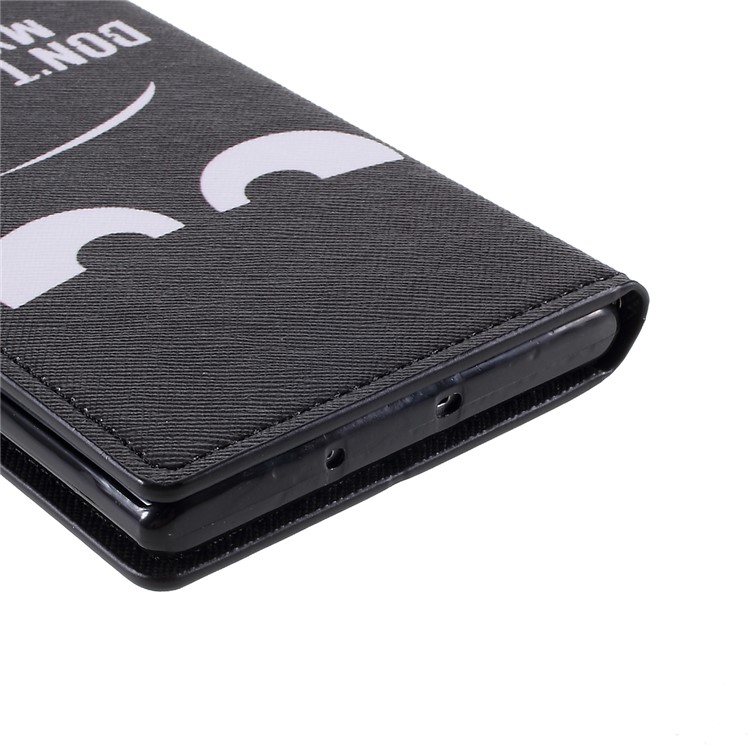 Pattern Printing Leather Stand Wallet Phone Cover for Samsung Galaxy Note 10 Plus/Note 10 Plus 5G - Don't Touch My Phone-5