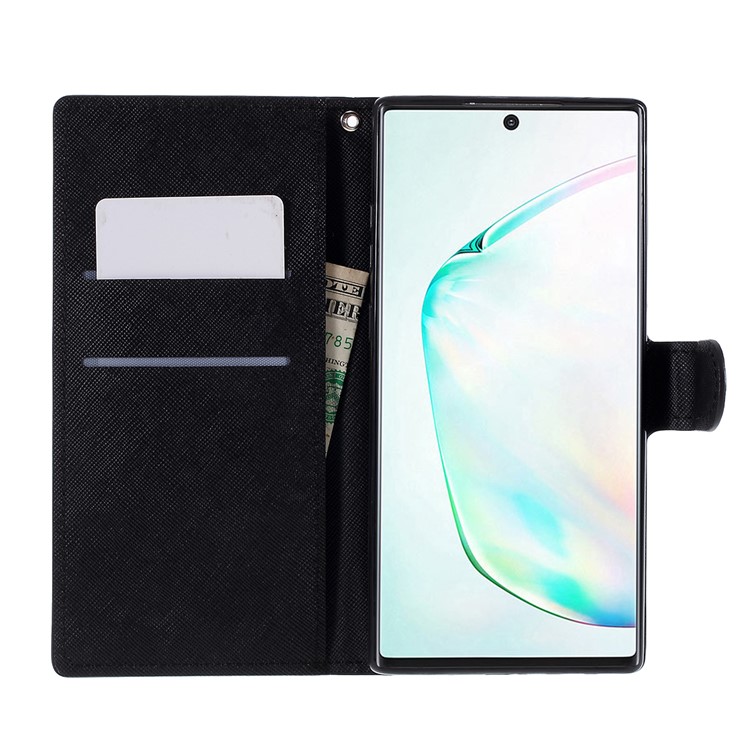 Pattern Printing Leather Stand Wallet Phone Cover for Samsung Galaxy Note 10 Plus/Note 10 Plus 5G - Don't Touch My Phone-7