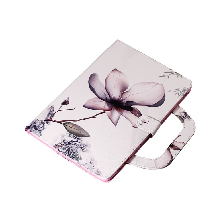 Portable Pattern Printing Wallet Flip Leather Tablet Casing for Samsung Galaxy Tab S6 SM-T860 (Wi-Fi)/SM-T865 (LTE) - Magnolia-4