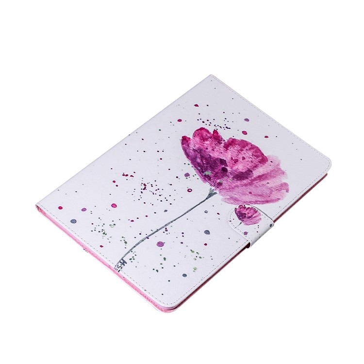 Portafoglio Stampa Tablet Motivo Shell Pelle Per Samsung Galaxy Tab S6 Sm-t860 (wi-fi) / Sm-t865 (lte) - Fiore-4