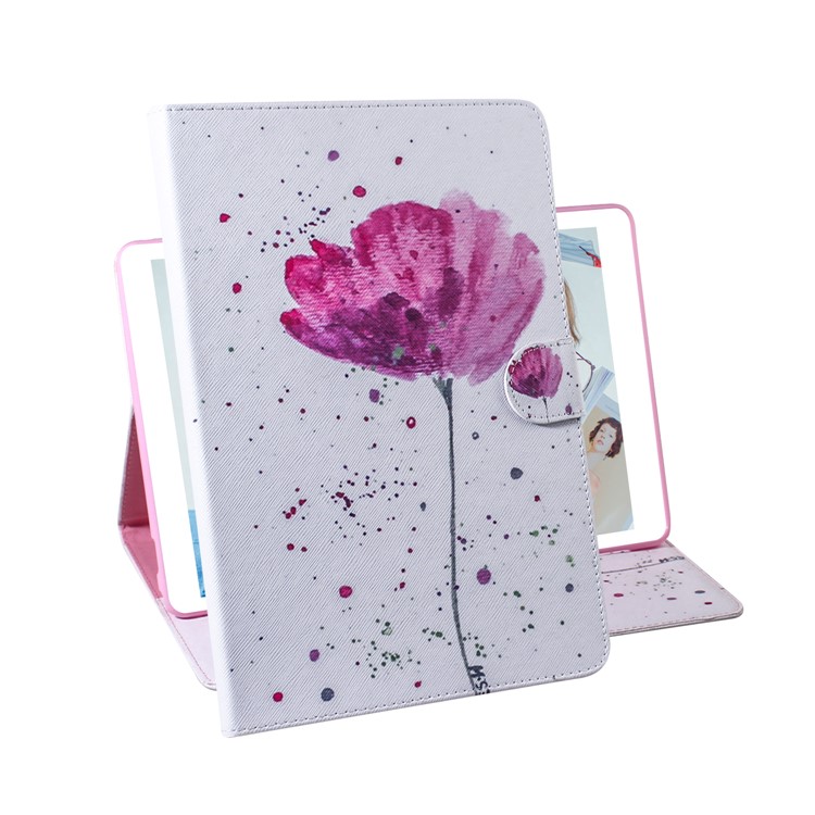 Portafoglio Stampa Tablet Motivo Shell Pelle Per Samsung Galaxy Tab S6 Sm-t860 (wi-fi) / Sm-t865 (lte) - Fiore-7