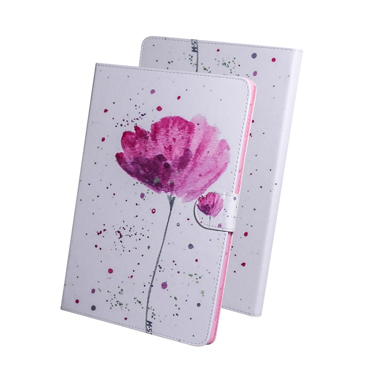 Portafoglio Stampa Tablet Motivo Shell Pelle Per Samsung Galaxy Tab S6 Sm-t860 (wi-fi) / Sm-t865 (lte) - Fiore-8