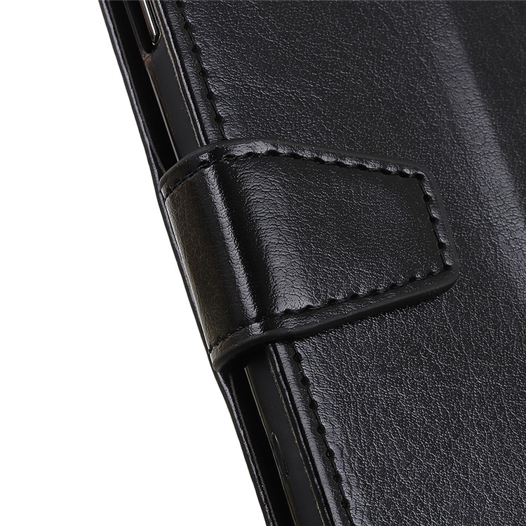 Crazy Horse Skin Leather Wallet Shell for Samsung Galaxy M30s - Black-6