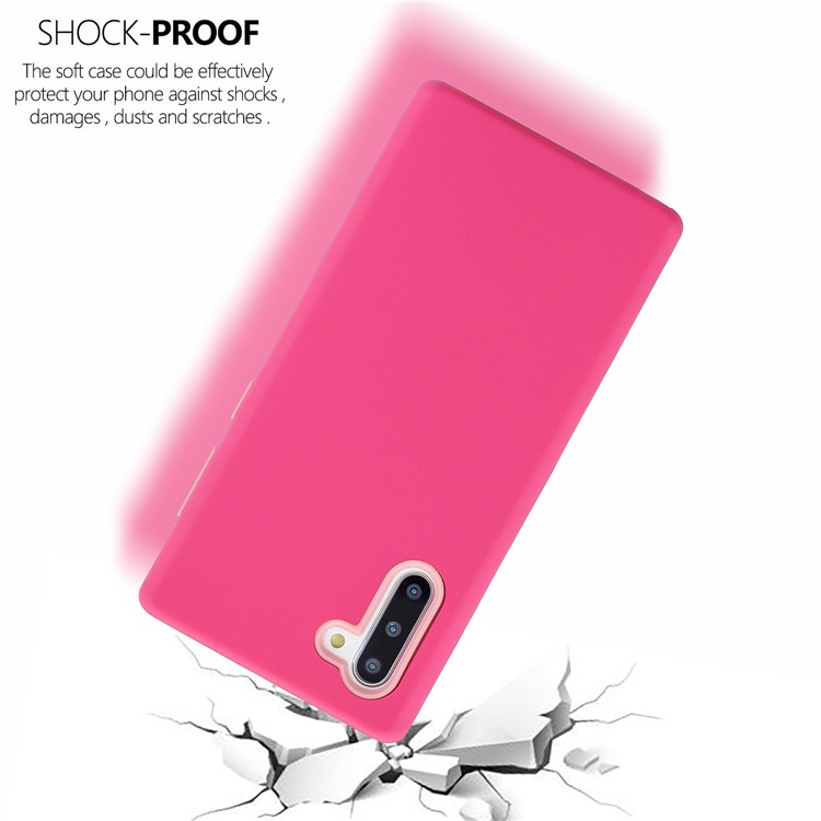 Carcaça Híbrida Emborrachada PC + Silicone À Prova De Choque Para Samsung Galaxy Note 10 / Note 10 5G - Rosa-5