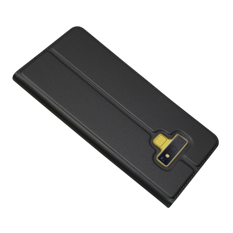 Magnetic Adsorption Leather Card Holder Phone Casing for Samsung Galaxy Note9 N960 - Black-5