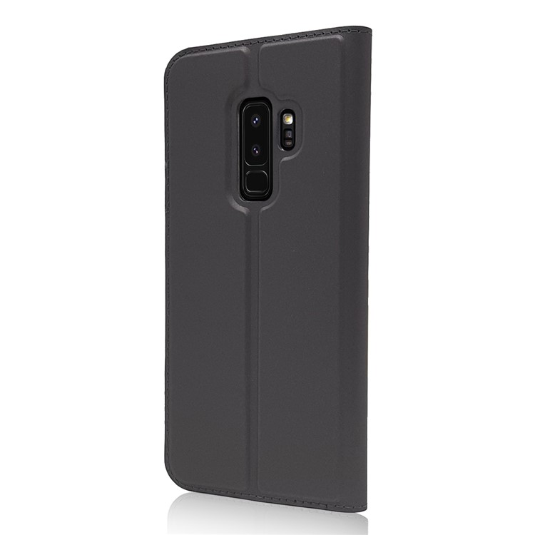 Magnetic Adsorption Leather Card Holder Phone Casing for Samsung Galaxy S9 Plus SM-G965 - Black-3