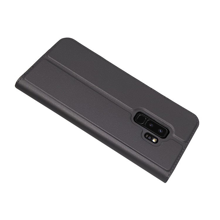 Magnetic Adsorption Leather Card Holder Phone Casing for Samsung Galaxy S9 Plus SM-G965 - Black-6