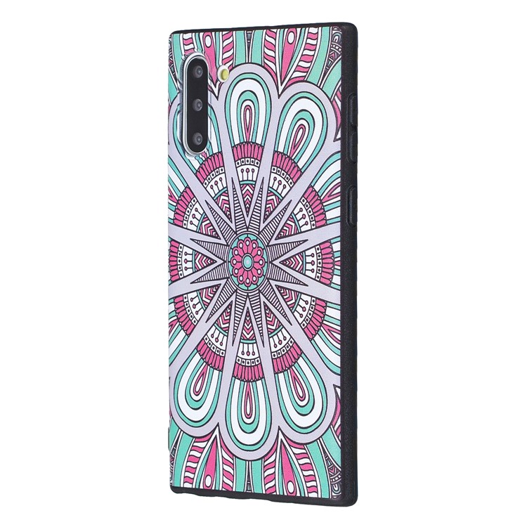 Padrão De Impressão Em Relevo TPU Voltar Case Para Samsung Galaxy Note 10 5g / Nota 10 - Padrão Simétrico-2