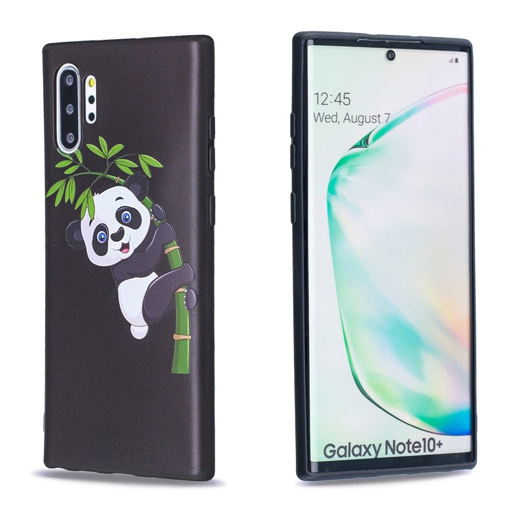 Pattern Printing Embossed TPU Cover for Samsung Galaxy Note 10 Plus 5G / Note 10 Plus - Panda Pattern-3