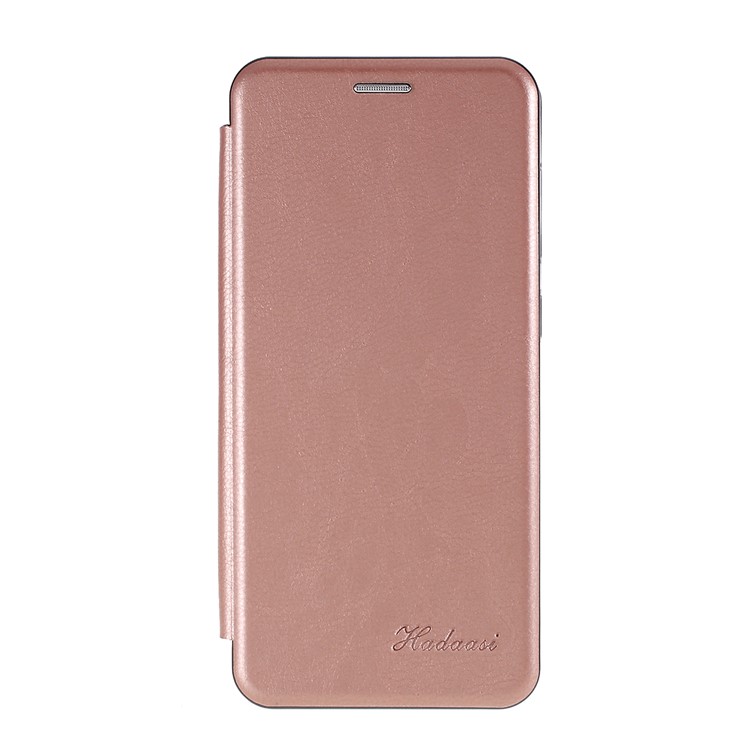 

Auto-absorbed Shell Style Stand Leather Card Holder Case for Samsung Galaxy A30 - Rose Gold, Galaxy A30