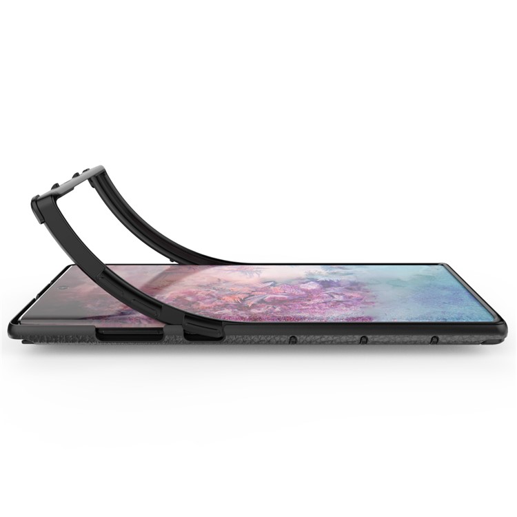 Detachable Ring Holder Kickstand PC TPU Hybrid Case for Samsung Galaxy Note 10 Plus 5G / Note 10 Plus - Black-7