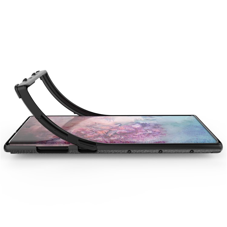 Detachable Ring Holder Kickstand PC TPU Combo Case for Samsung Galaxy Note 10 5G / Note 10 - Black-8