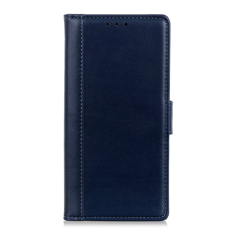 PU Leather Wallet Stand Shell Case Cover for Samsung Galaxy M30s - Blue-4