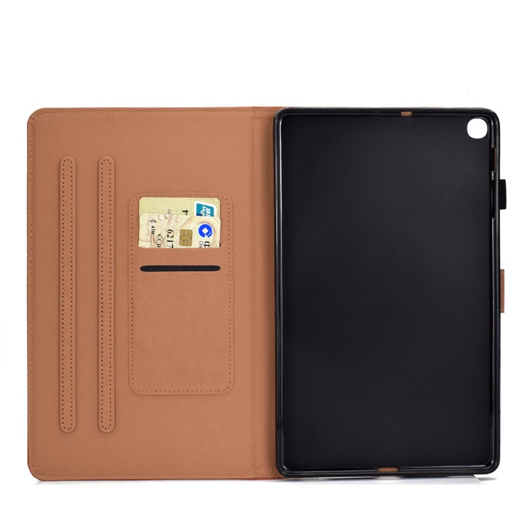 Pattern Printing Card Slots Flip Leather Cover with Pen Slot for Samsung Galaxy Tab A 10.1 (2019) SM-T510 (Wi-Fi)/SM-T515 (LTE) - Dog-7