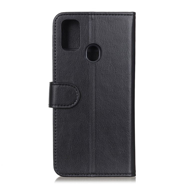 Wallet Stand Leather Phone Case Shell for Samsung Galaxy M30s / M2 - Black-2