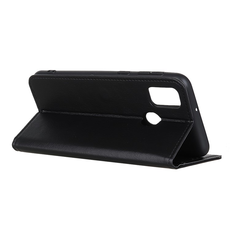 Wallet Stand Leather Phone Case Shell for Samsung Galaxy M30s / M2 - Black-3