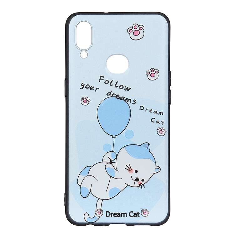 

Cat Series Pattern Printing PC + TPU Hybrid Shell for Samsung Galaxy A10s - Cat with a Balloon, Galaxy A10s