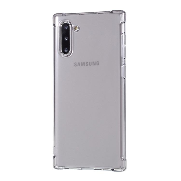 Drop Resistant TPU Shell Case for Samsung Galaxy Note 10/Note 10 5G - Transparent Grey-2