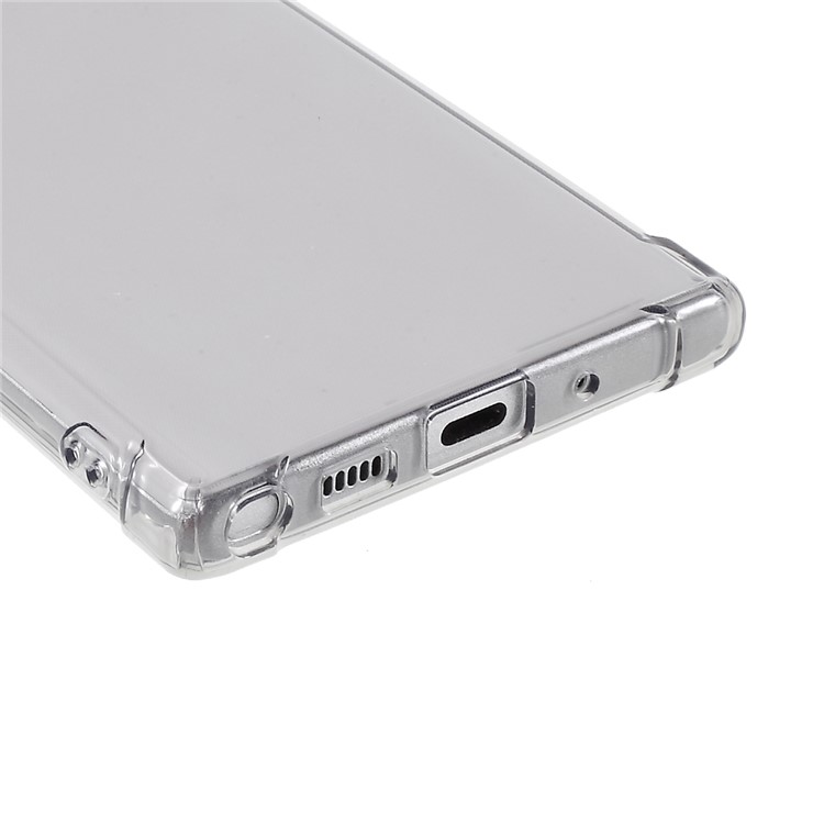 Drop Resistant TPU Shell Case for Samsung Galaxy Note 10/Note 10 5G - Transparent Grey-7