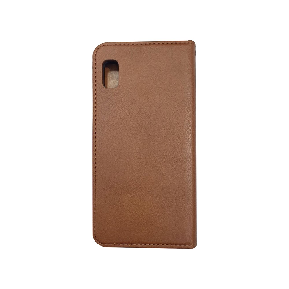 Cubierta Móvil De Cuero De La PU De Auto-absorción Para La Galaxia A20e / A10E - Marrón-2