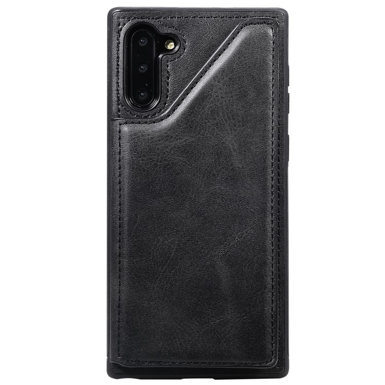 PU Leather + TPU Cover Phone Case with Dual Card Slots for Samsung Galaxy Note 10/Note 10 5G - Black-14