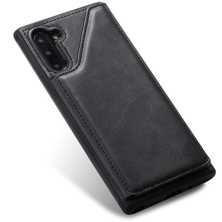 PU Leather + TPU Cover Phone Case with Dual Card Slots for Samsung Galaxy Note 10/Note 10 5G - Black-18