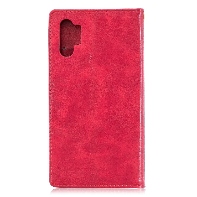 Wallet Leather Stand Phone Case for Samsung Galaxy Note 10 Plus/10 Plus 5G - Rose-2