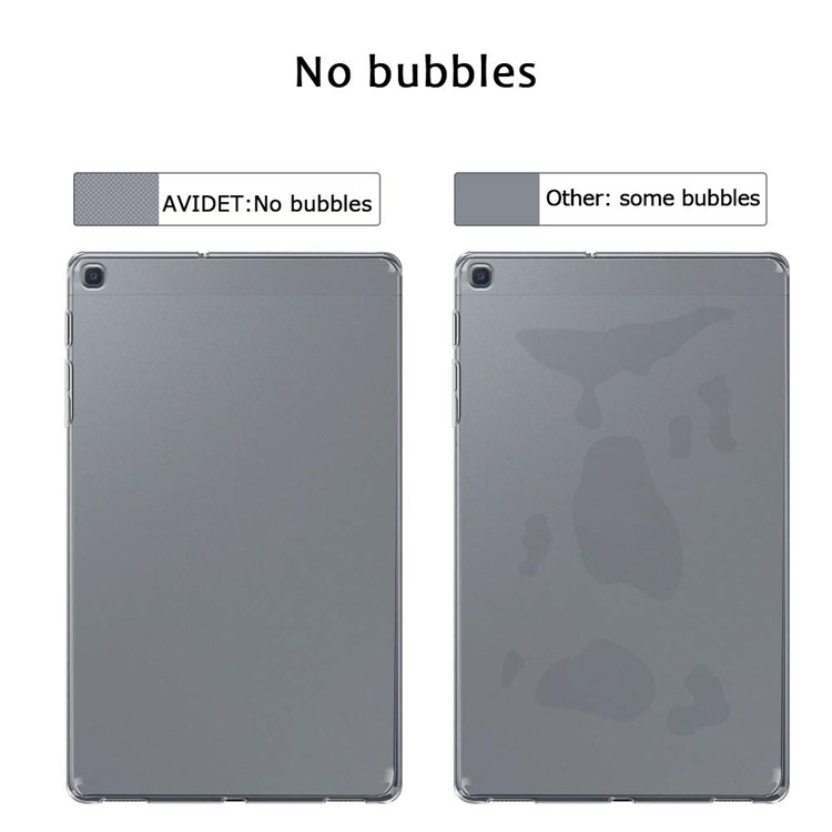 Shell de Boîtier de Comprimé de Gel TPU Anti-fingerprint TPU Pour Samsung Galaxy Tab A 8.0 Wi-Fi (2019) SM-T290 - Transparent