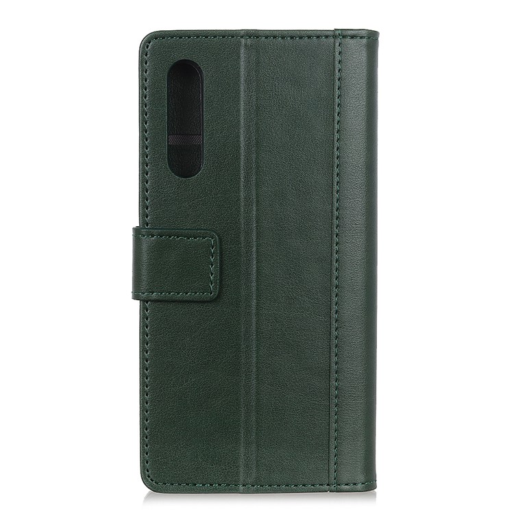 Wallet Leather Stand Case for Samsung Galaxy A70s - Green-2