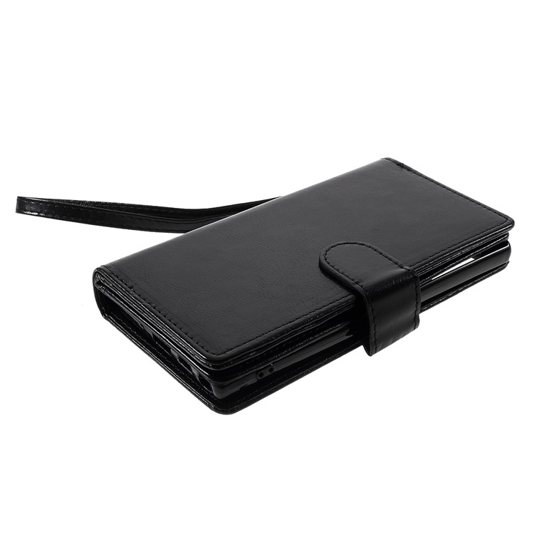 Detachable 2-in-1 Magnetic Leather Wallet Cover for Samsung Galaxy Note 10/Note 10 5G - Black-5