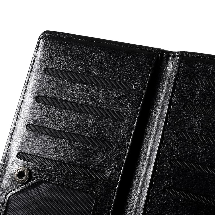 Detachable 2-in-1 Magnetic Leather Wallet Cover for Samsung Galaxy Note 10/Note 10 5G - Black-7