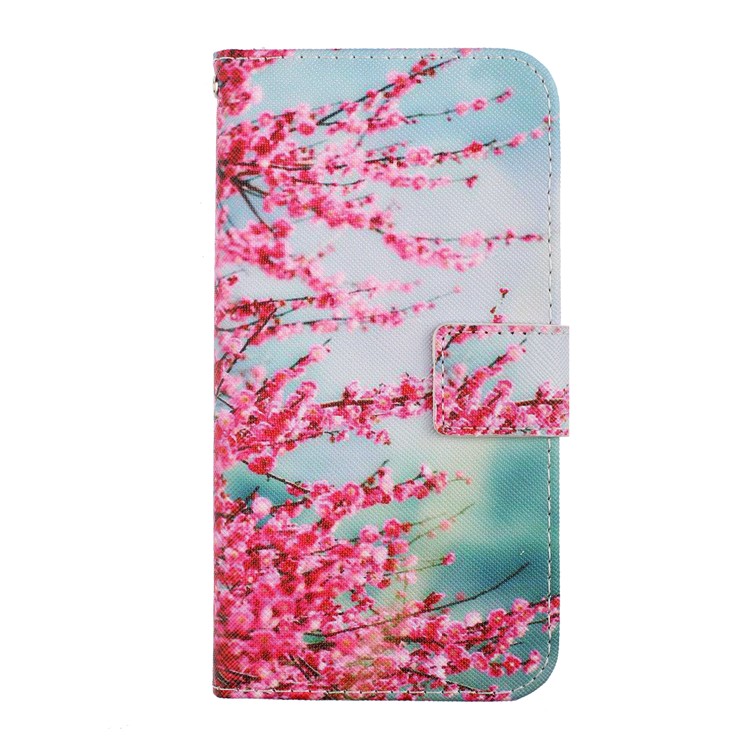 Pattern Printing PU Leather Wallet Phone Cover for Samsung Galaxy Note 10 Plus/Note 10 Plus 5G - Plum Blossom-2