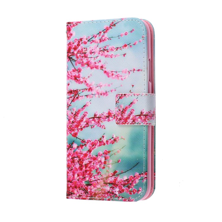 Pattern Printing PU Leather Wallet Phone Cover for Samsung Galaxy Note 10 Plus/Note 10 Plus 5G - Plum Blossom-3