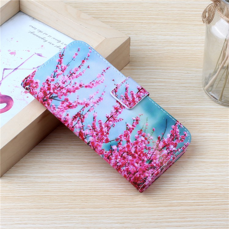 Pattern Printing PU Leather Wallet Phone Cover for Samsung Galaxy Note 10 Plus/Note 10 Plus 5G - Plum Blossom-8