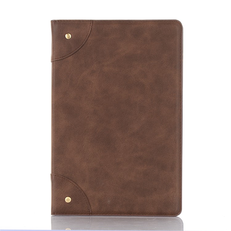 

Retro Book Style Wallet Stand Leather Smart Tablet Case for Samsung Galaxy Tab S6 SM-T860 (Wi-Fi)/SM-T865 (LTE) - Coffee, Galaxy Tab S6