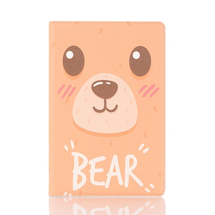 

Pattern Printing Stand Wallet Leather Tablet Case for Samsung Galaxy Tab S6 SM-T860 (Wi-Fi)/SM-T865 (LTE) - Bear, Galaxy Tab S6