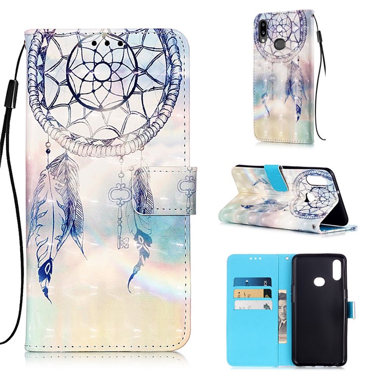 

Light Spot Decor Pattern Printing Leather Wallet Stand Phone Cover for Samsung Galaxy A10s - Dream Catcher, Galaxy A10s