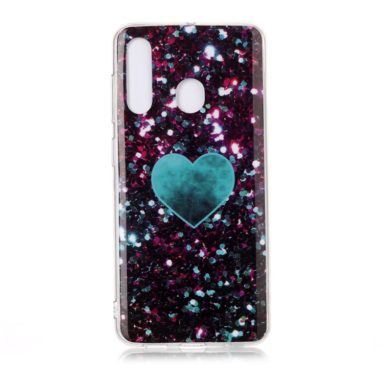 

IMD Marble Pattern Soft TPU Phone Shell Case for Samsung Galaxy A60 - Style F, Galaxy A60