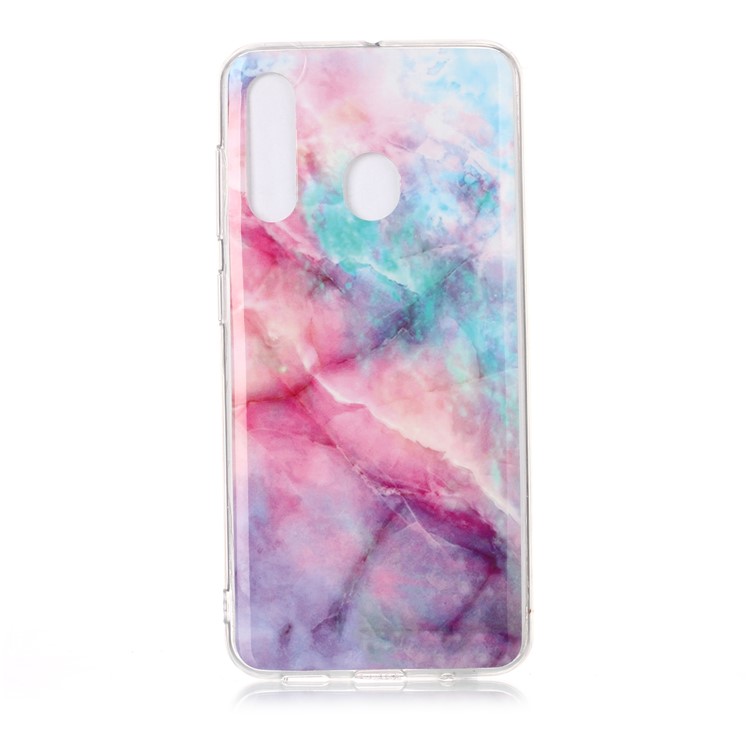 

IMD Marble Pattern Soft TPU Phone Shell Case for Samsung Galaxy A60 - Style H, Galaxy A60