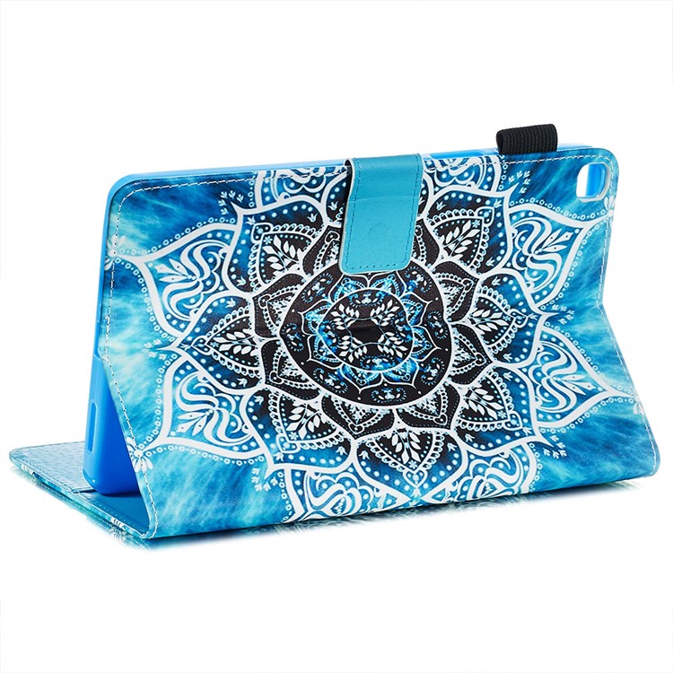 Printing PU Leather Wallet Shell for Samsung Galaxy Tab A 8.0 LTE (2019) SM-T290/SM-T295 - Malanda Flower-10