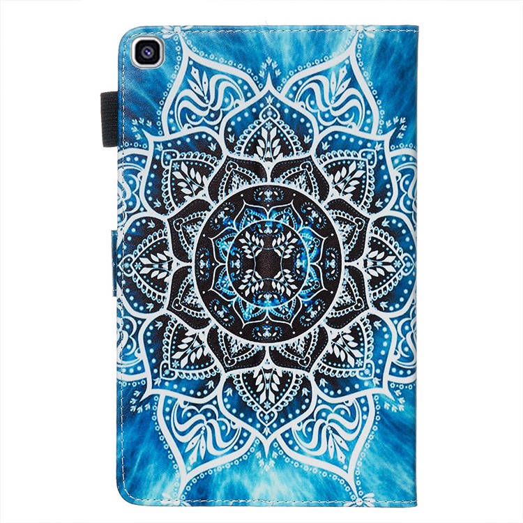 Printing PU Leather Wallet Shell for Samsung Galaxy Tab A 8.0 LTE (2019) SM-T290/SM-T295 - Malanda Flower-4