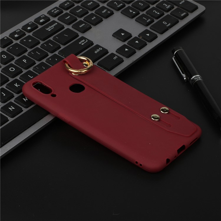 For Samsung Galaxy A10s Matte TPU Shell - Red-4